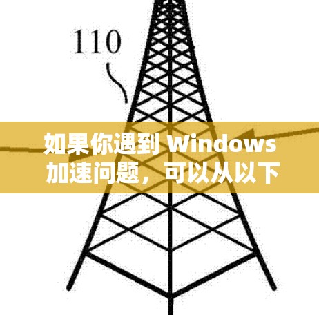 如果你遇到 Windows 加速问题，可以从以下几个方面进行优化
